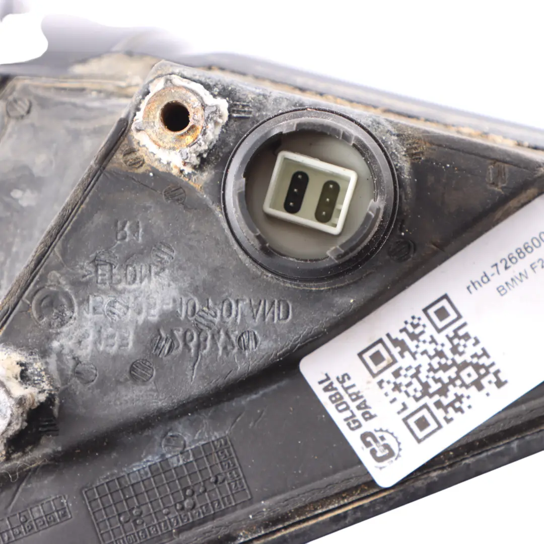 Wing Mirror Base BMW F21 F22 F23 Door Right O/S Carrier Heated High Gloss 6 Pins to with Part number 7268600 Wing Mirror Base BMW F21 F22 F23 Door Right O/S Carrier Heated High Gloss 6 Pins - SKU rhd-7268600-3 - Part number 7268600