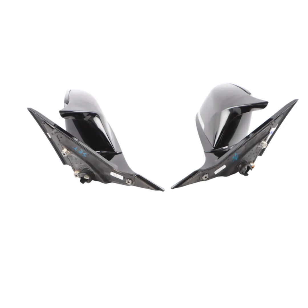  Wing Mirror BMW F21 F22 Left Right N/O/S Heated Auto Dip Set Black Sapphire 475 - SKU RHD-7268636-7268635-BS - Part number 7268636