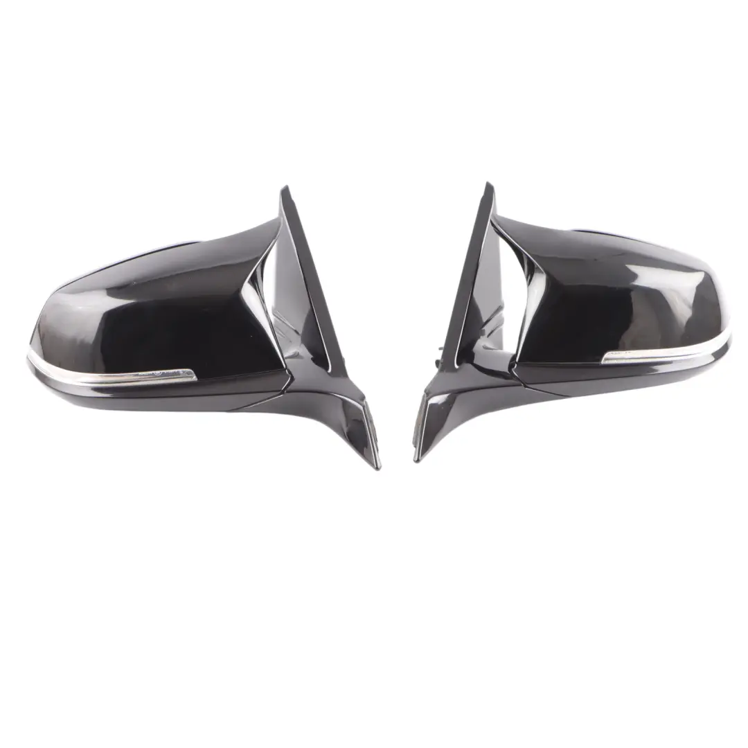 Wing Mirror BMW F21 F22 Left Right N/O/S Heated Auto Dip Set Black Sapphire 475 - SKU RHD-7268636-7268635-BS - Part number 7268636