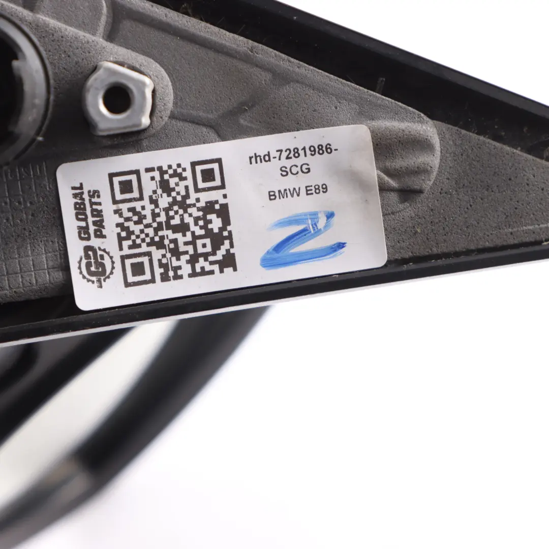 Wing Mirror Door Right O/S Heated 3 Pins Space Grey Metallic - A52 to BMW Z4 E89 with Part number 7281986 BMW Z4 E89 Wing Mirror Door Right O/S Heated 3 Pins Space Grey Metallic - A52 - SKU RHD-7281986-SCG - Part number 7281986