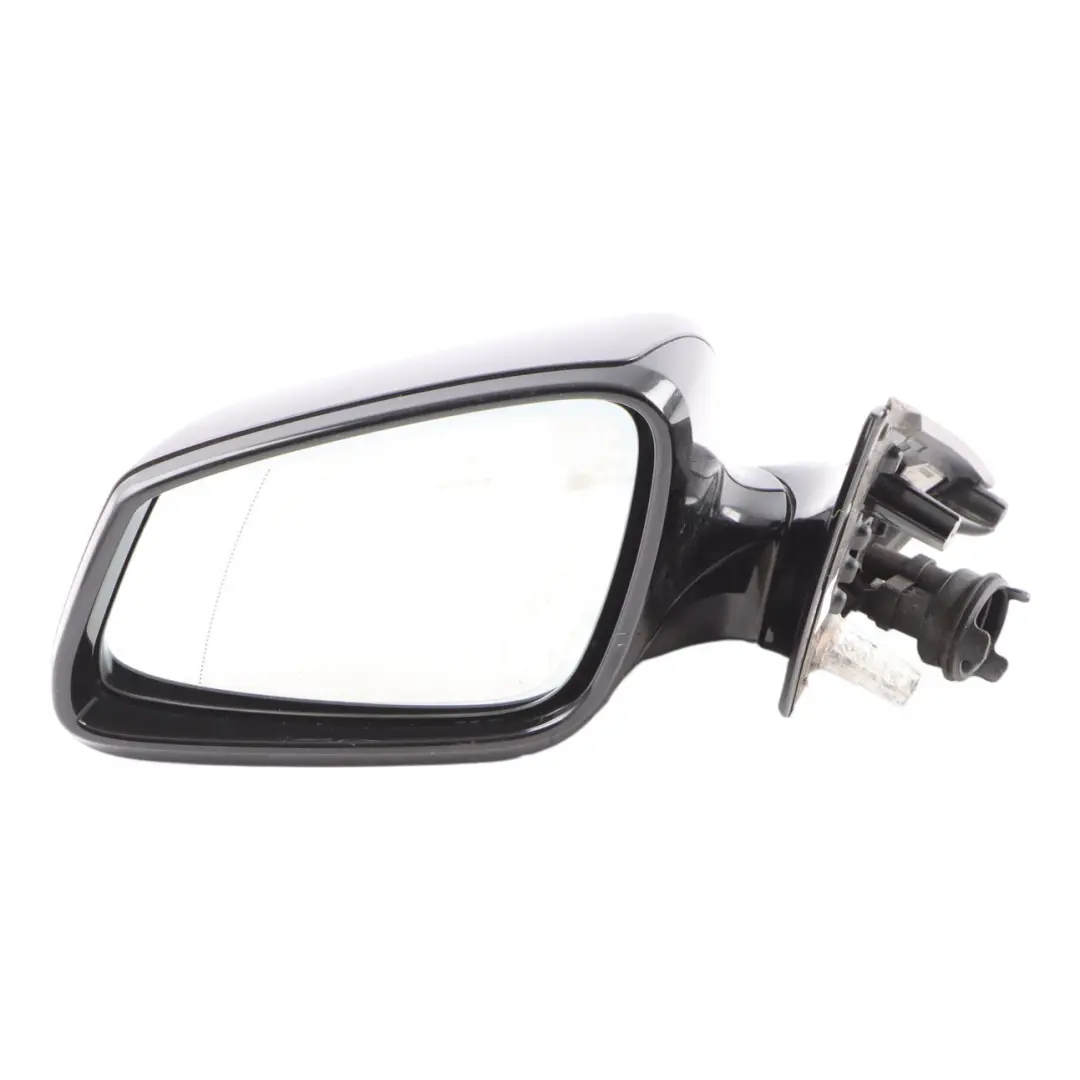 BMW 5 F10 F11 High Gloss Auto Dip Left Wing Mirror N/S Carbonschwarz Black 416 - SKU rhd-7283625-CAR - Part number 7283625
