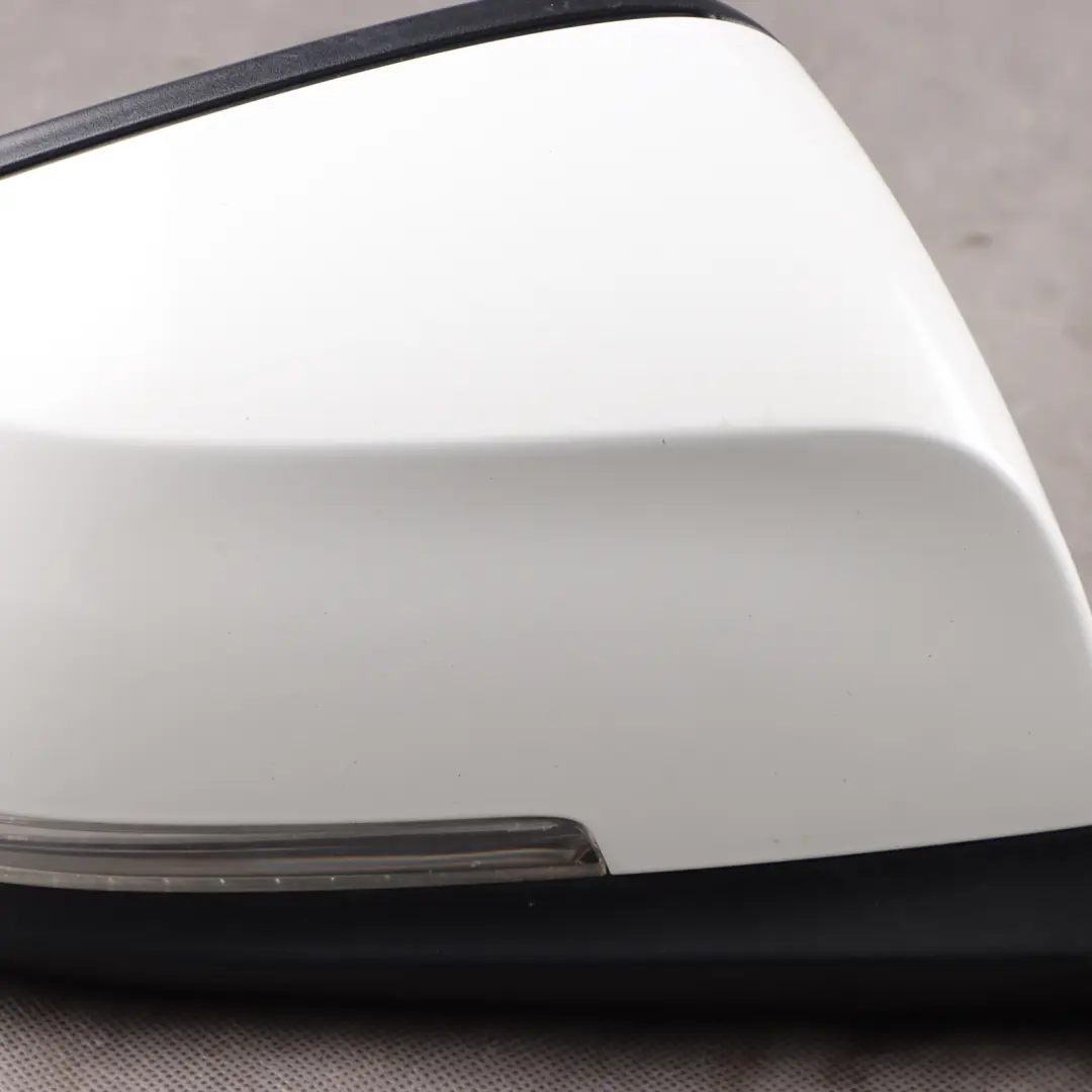 BMW X1 E84 Heated Right Wing Mirror O/S Door Alpinweiss Alpine White - 300 - SKU RHD-7307158-AW - Part number 7307158