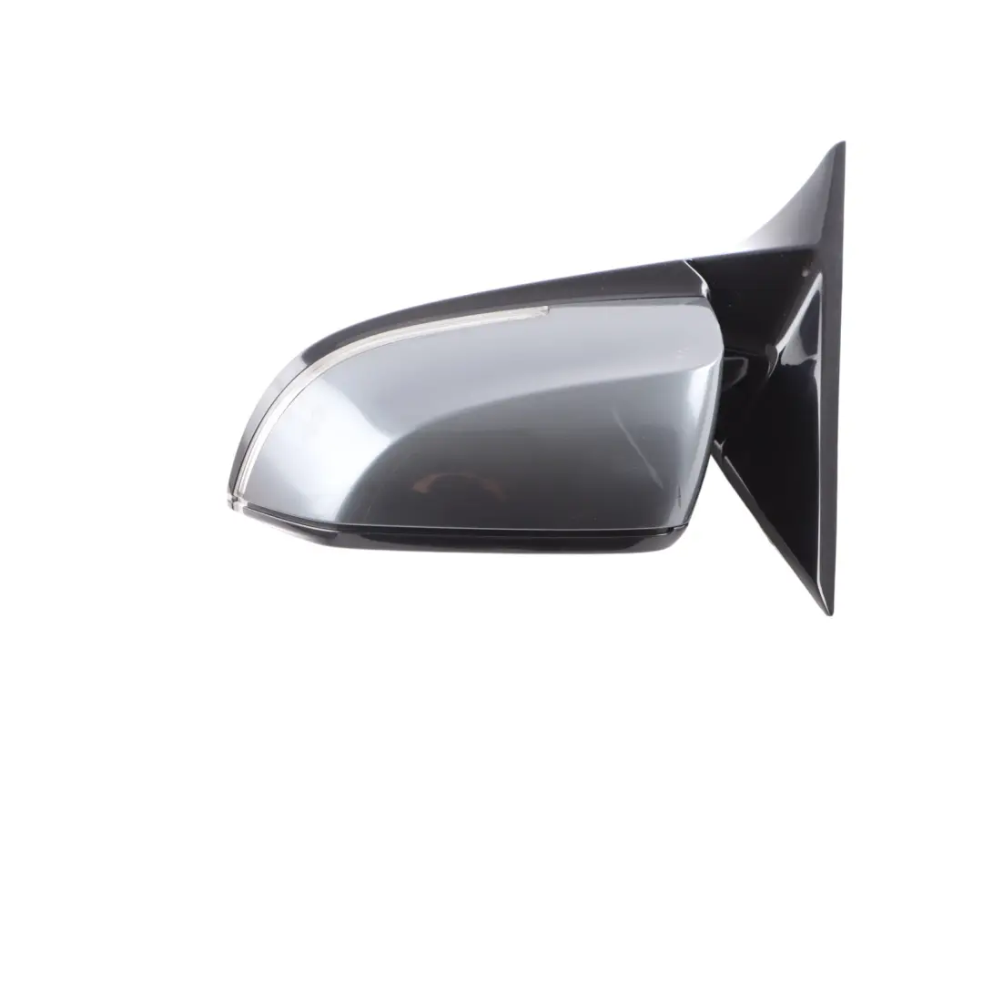 BMW F30 F31 High Gloss Heated Left Wing Mirror N/S Mineralgrau Grey B39 - SKU RHD-7345659-MG - Part number 7345659