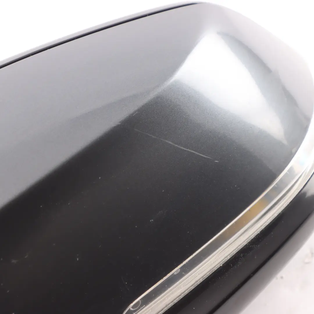 BMW F30 F31 High Gloss Heated Left Wing Mirror N/S Mineralgrau Grey B39 - SKU RHD-7345659-MG - Part number 7345659