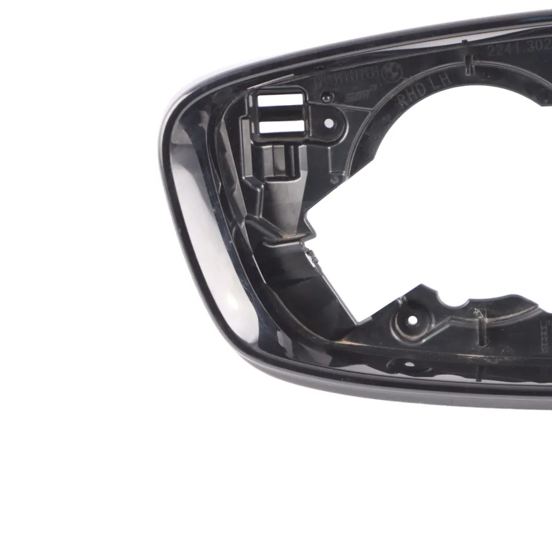 Wing Mirror Ring Supporting Frame Left Outside Black M Sport to BMW F10 F11 with Part number 7498195 BMW F10 F11 Wing Mirror Ring Supporting Frame Left Outside Black M Sport - SKU RHD-7498195 - Part number 7498195