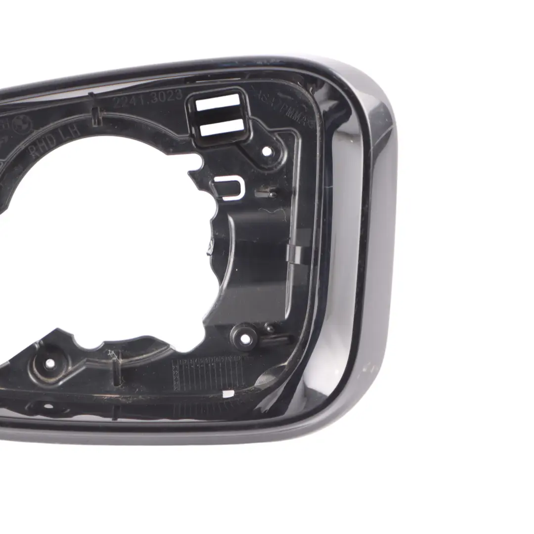 Wing Mirror Ring Supporting Frame Left Outside Black M Sport to BMW F10 F11 with Part number 7498195 BMW F10 F11 Wing Mirror Ring Supporting Frame Left Outside Black M Sport - SKU RHD-7498195 - Part number 7498195