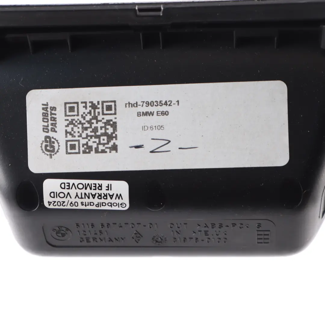 Decor Dash Centre Console Trim Cover Aluminium Pentan to BMW E60 E61 LCI with Part number 7903542 BMW E60 E61 LCI Decor Dash Centre Console Trim Cover Aluminium Pentan - SKU rhd-7903542-1 - Part number 7903542