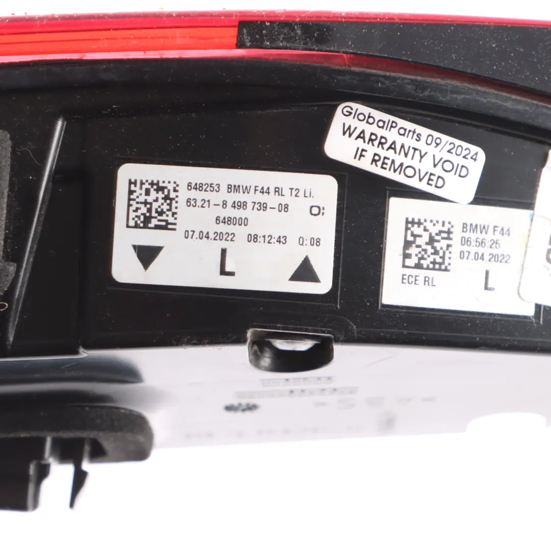 BMW F44 Gran Coupe Lamp Light In Trunk Lid Tailgate Rear Left N/S Side - SKU RHD-8498739 - Part number 8498739