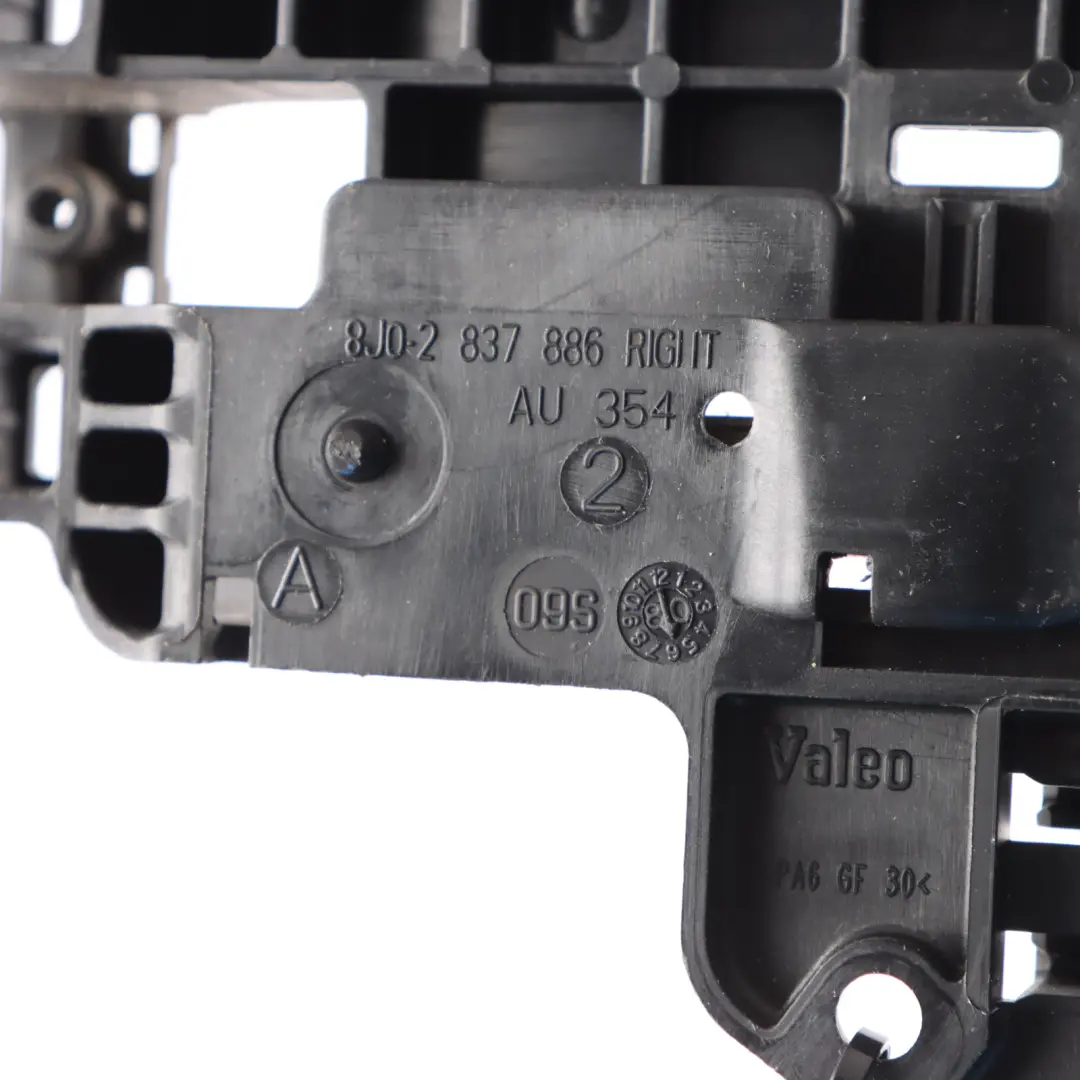 Door Handle Mount Bar Carrier Plate Front Right O/S to Audi TT 8J with Part number 8J2837886A Audi TT 8J Door Handle Mount Bar Carrier Plate Front Right O/S - SKU RHD-8J2837886A - Part number 8J2837886A