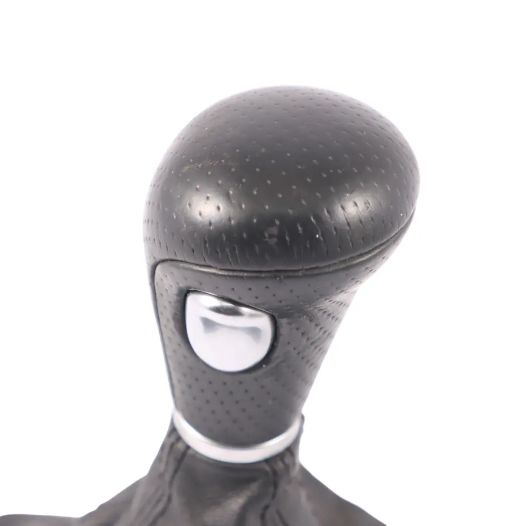 Audi Q7 4L Gear Selector Lever Cover Knob Automatic Leather Black - SKU RHD-8P2713141C - Part number 8P2713141C