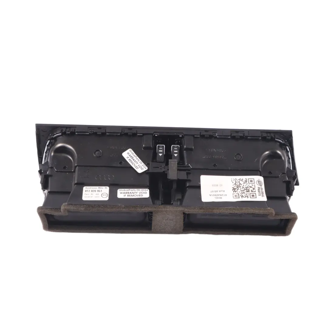 Middle Dashboard Centre Air Vent Grille Nozzle to Audi A5 8T with Part number 8T2820951A Audi A5 8T Middle Dashboard Centre Air Vent Grille Nozzle - SKU RHD-8T2820951A - Part number 8T2820951A