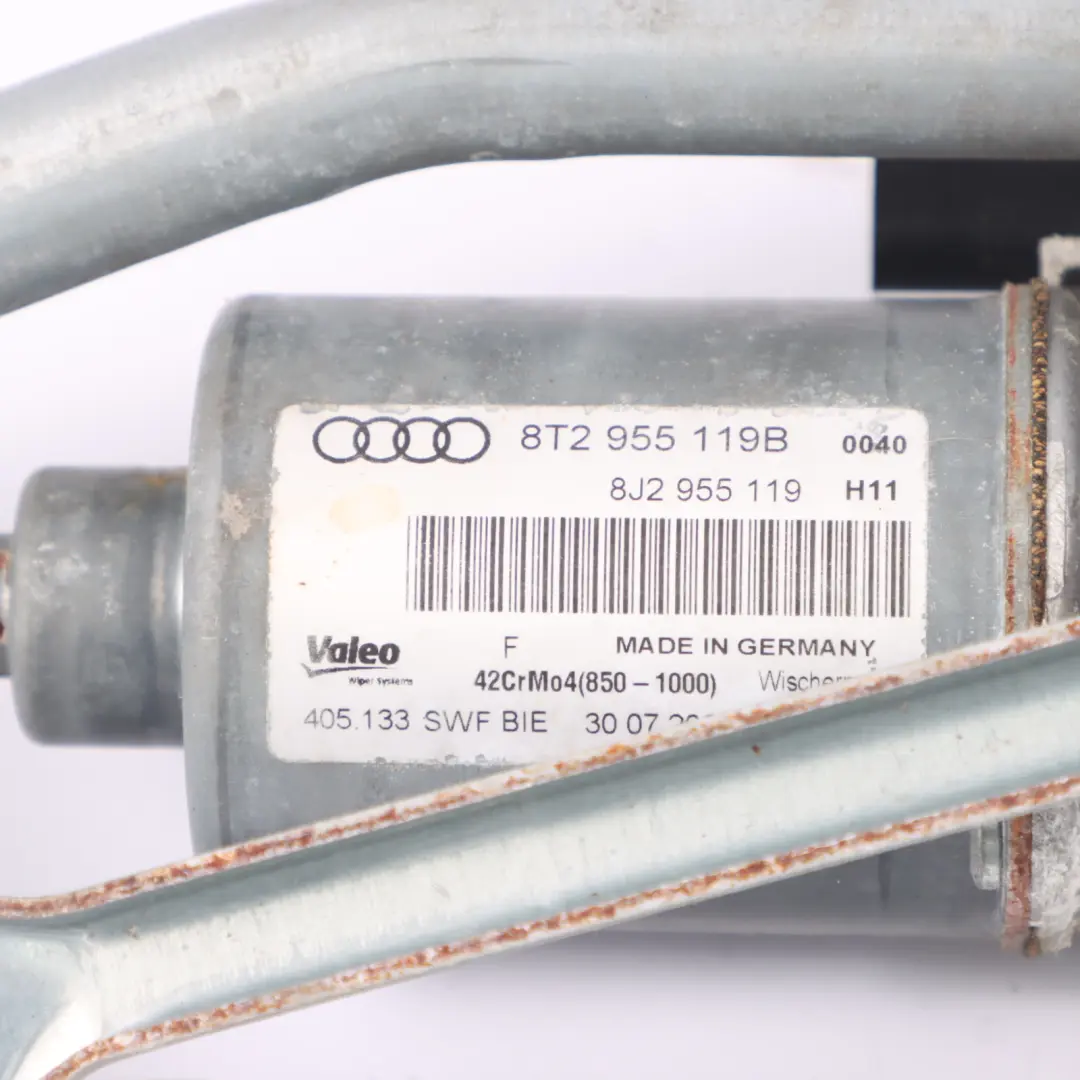 Wiper Motor Window Front Linkage Actuator to Audi A5 8T with Part number 8T2955023C Audi A5 8T Wiper Motor Window Front Linkage Actuator - SKU RHD-8T2955023C - Part number 8T2955023C