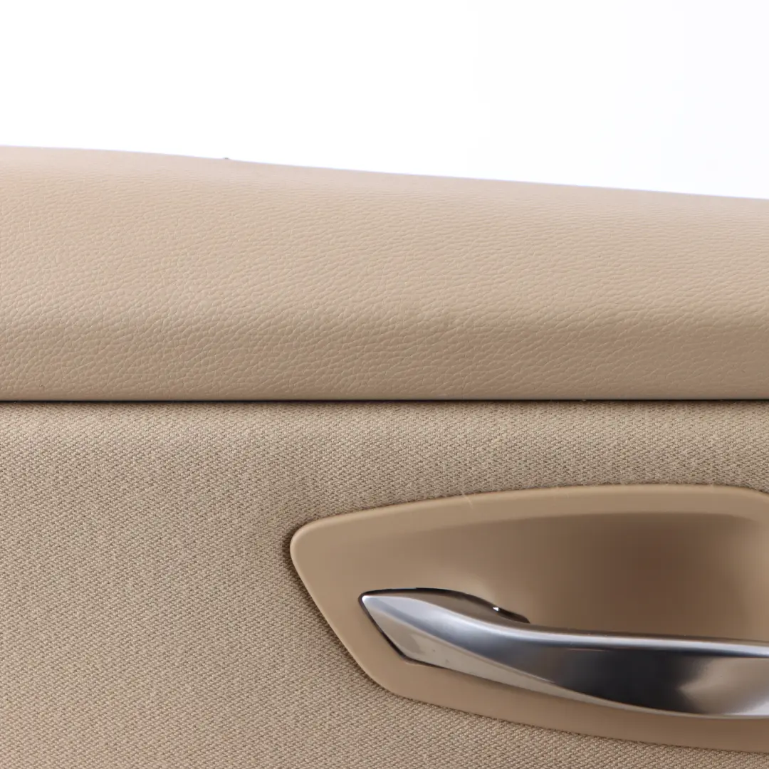 Front Left N/S Door Card Panel Trim Lining Cloth Beige to BMW E90 E91 with Part number 9154161 BMW E90 E91 Front Left N/S Door Card Panel Trim Lining Cloth Beige - SKU rhd-9154161 - Part number 9154161