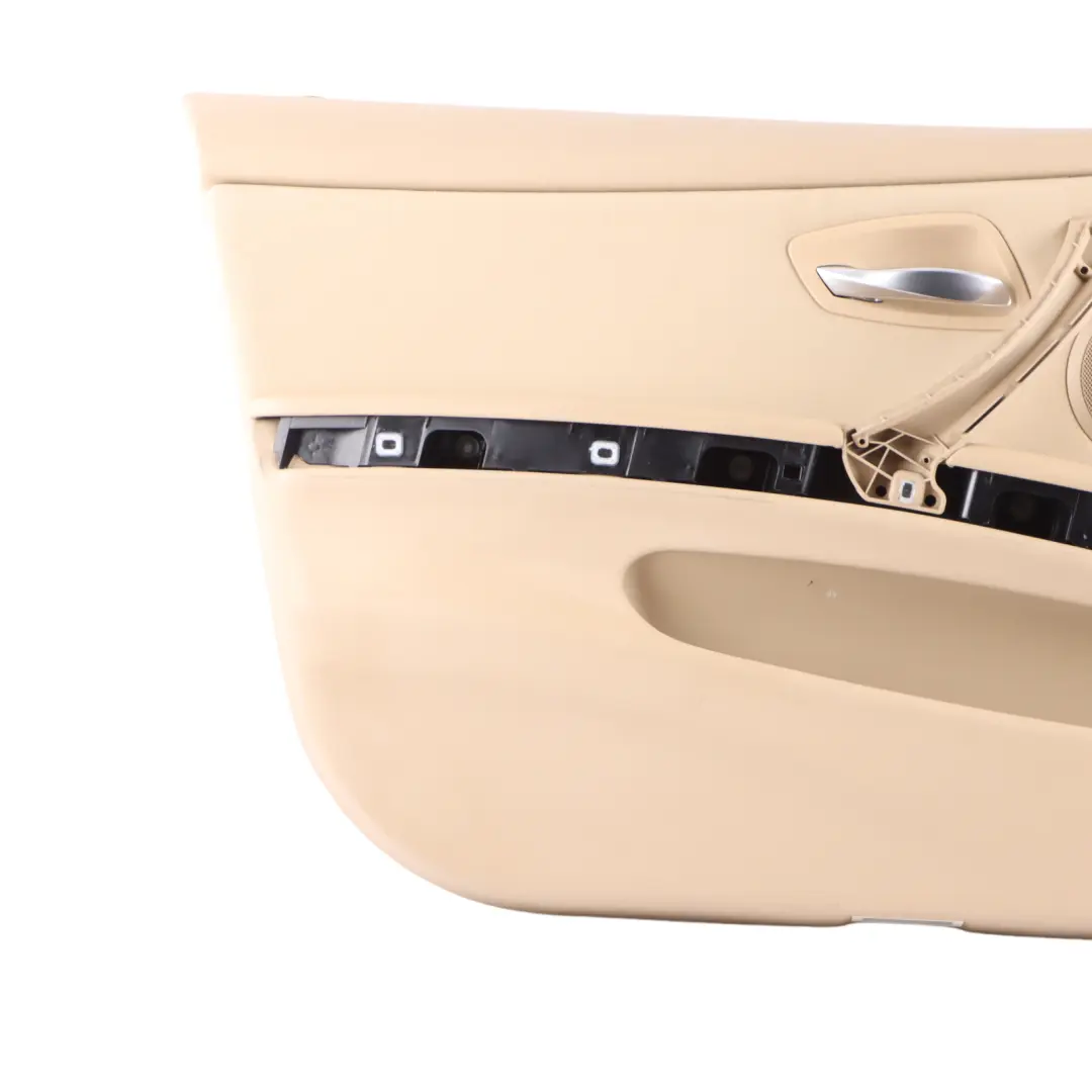 Front Left N/S Door Card Panel Trim Lining Cloth Beige to BMW E90 E91 with Part number 9154161 BMW E90 E91 Front Left N/S Door Card Panel Trim Lining Cloth Beige - SKU rhd-9154161 - Part number 9154161