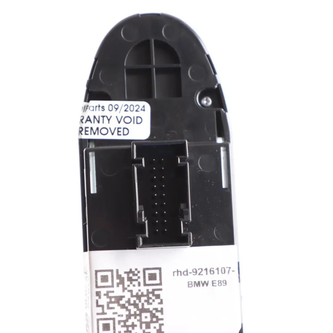 BMW Z4 E89 Cabrio Roadster Switch Window Lifter Driver's Right O/S Side - SKU RHD-9216107-1 - Part number 9216107