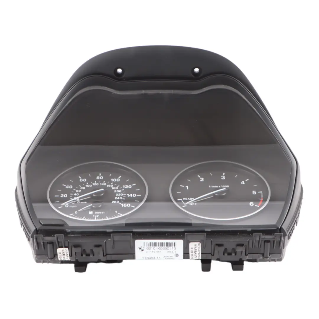 Instrument Cluster BMW F20 F21 Diesel Speedo Meter Clocks Manual to with Part number 9350113 Instrument Cluster BMW F20 F21 Diesel Speedo Meter Clocks Manual - SKU RHD-9350113-1 - Part number 9350113