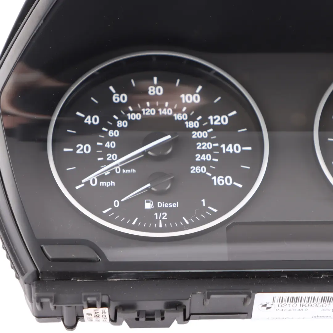  Instrument Cluster BMW F20 F21 Diesel Speedo Meter Clocks Manual - SKU RHD-9350113-1 - Part number 9350113