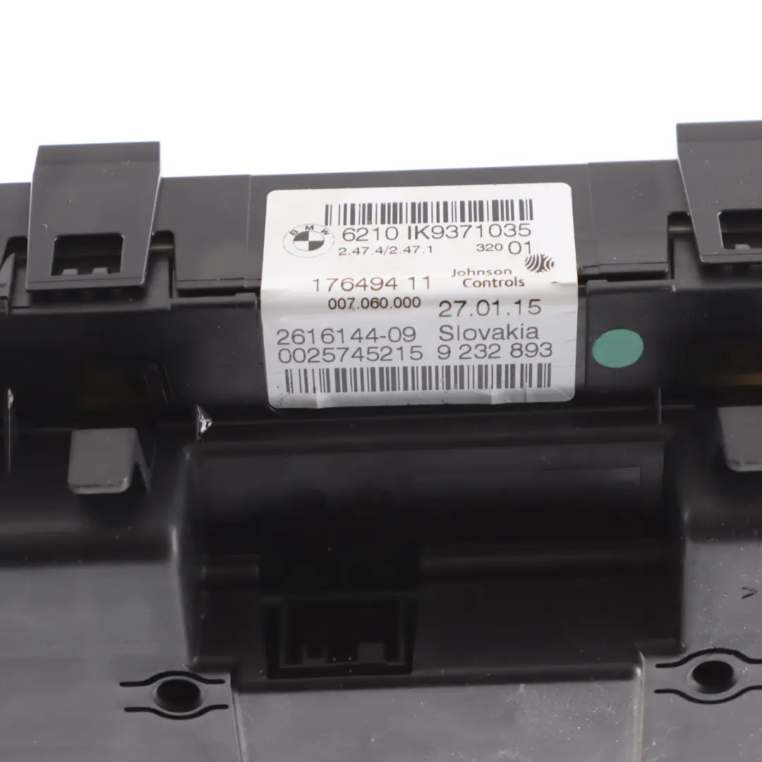 Instrument Cluster Speedo Clocks Manual to BMW F30 F31 F32 F33 F36 Diesel with Part number 9371035 BMW F30 F31 F32 F33 F36 Diesel Instrument Cluster Speedo Clocks Manual - SKU RHD-9371035 - Part number 9371035