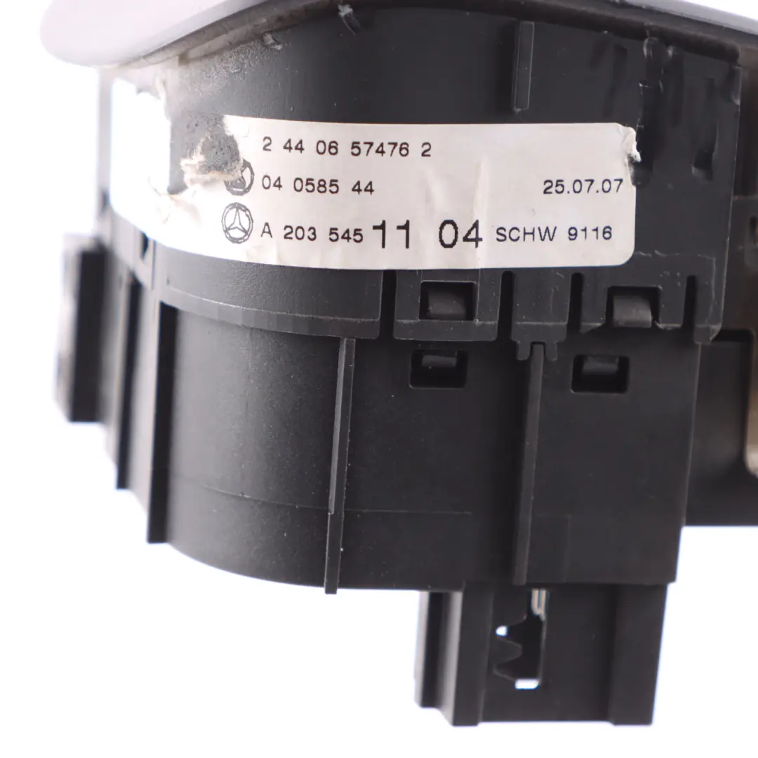 Headlight Switch Mercedes W203 W209 Light Control Unit Panel Grey to with Part number A2035451104 Headlight Switch Mercedes W203 W209 Light Control Unit Panel Grey - SKU RHD-A2035451104-2 - Part number A2035451104