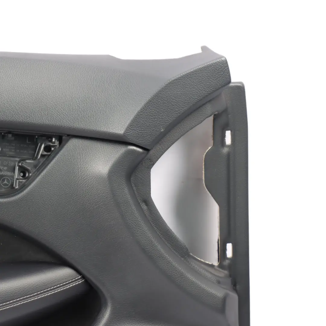 Door Card Front Left N/S Trim Panel Cover Lining Black White Seam to Mercedes C204 with Part number A2047207371 Mercedes C204 Door Card Front Left N/S Trim Panel Cover Lining Black White Seam - SKU RHD-A2047207371 - Part number A2047207371