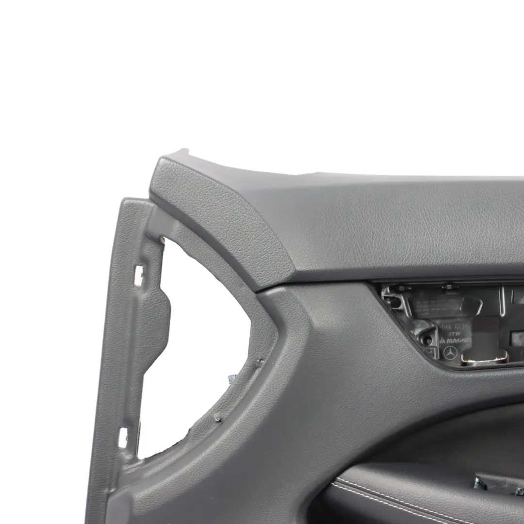 Mercedes C204 Door Card Front Right O/S Trim Panel Cover Lining Black White Seam - SKU RHD-A2047207471-1 - Part number RHD-A2047207471