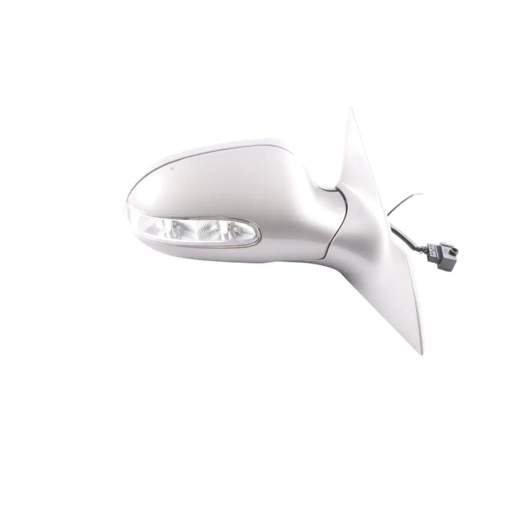 Mercedes CLK-Class C209 Right O/S Power Fold Wing Mirror Cubanite Silver 723 - SKU rhd-A2098100676-CS - Part number A2098100676