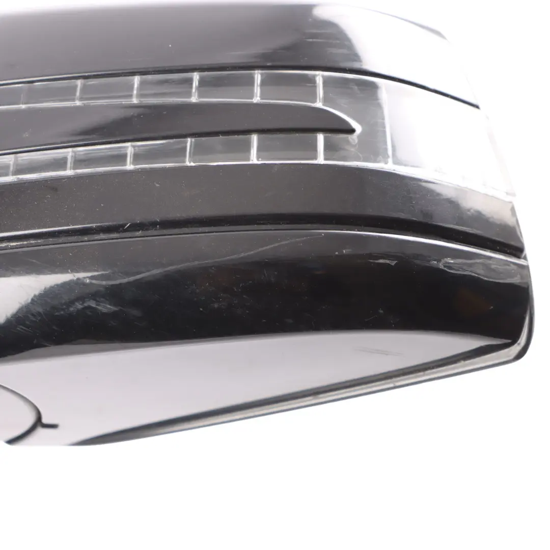 Mercedes W212 Wing Mirror Door Auto Dip Left N/S Obsidian Black 197 - SKU RHD-A2128101976-OB - Part number A2128101976