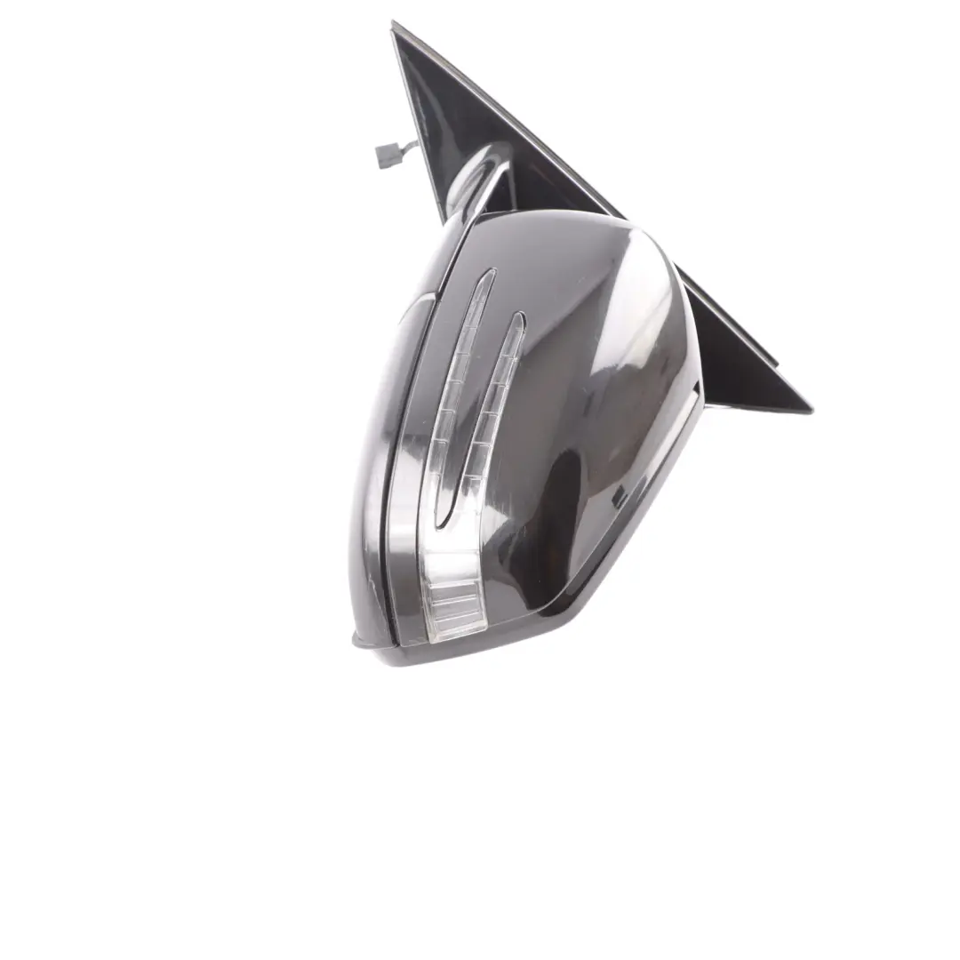 Mercedes W212 Wing Mirror Door Auto Dip Left N/S Obsidian Black 197 - SKU RHD-A2128101976-OB - Part number A2128101976