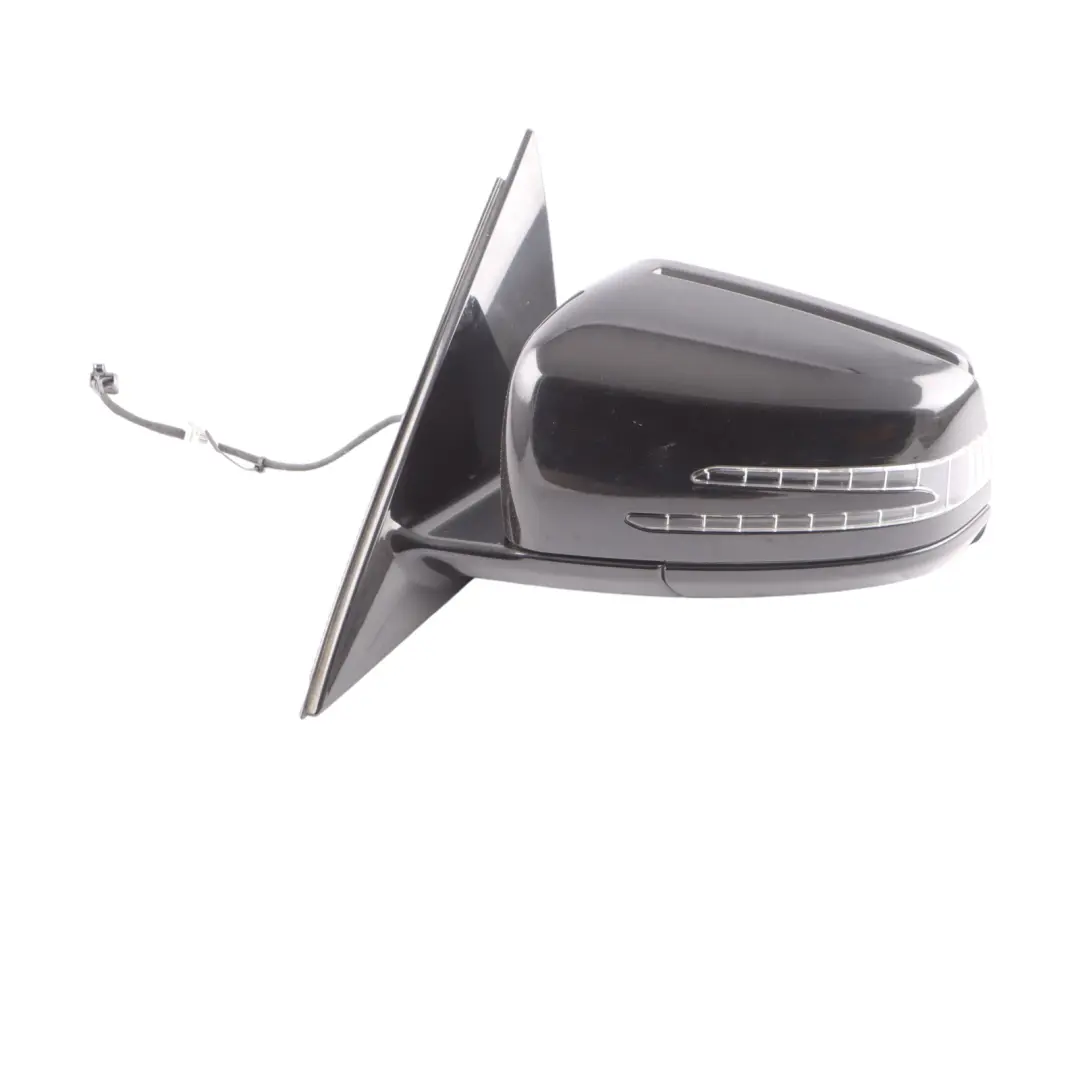 Mercedes W212 Wing Mirror Door Auto Dip Left N/S Obsidian Black 197 - SKU RHD-A2128101976-OB - Part number A2128101976