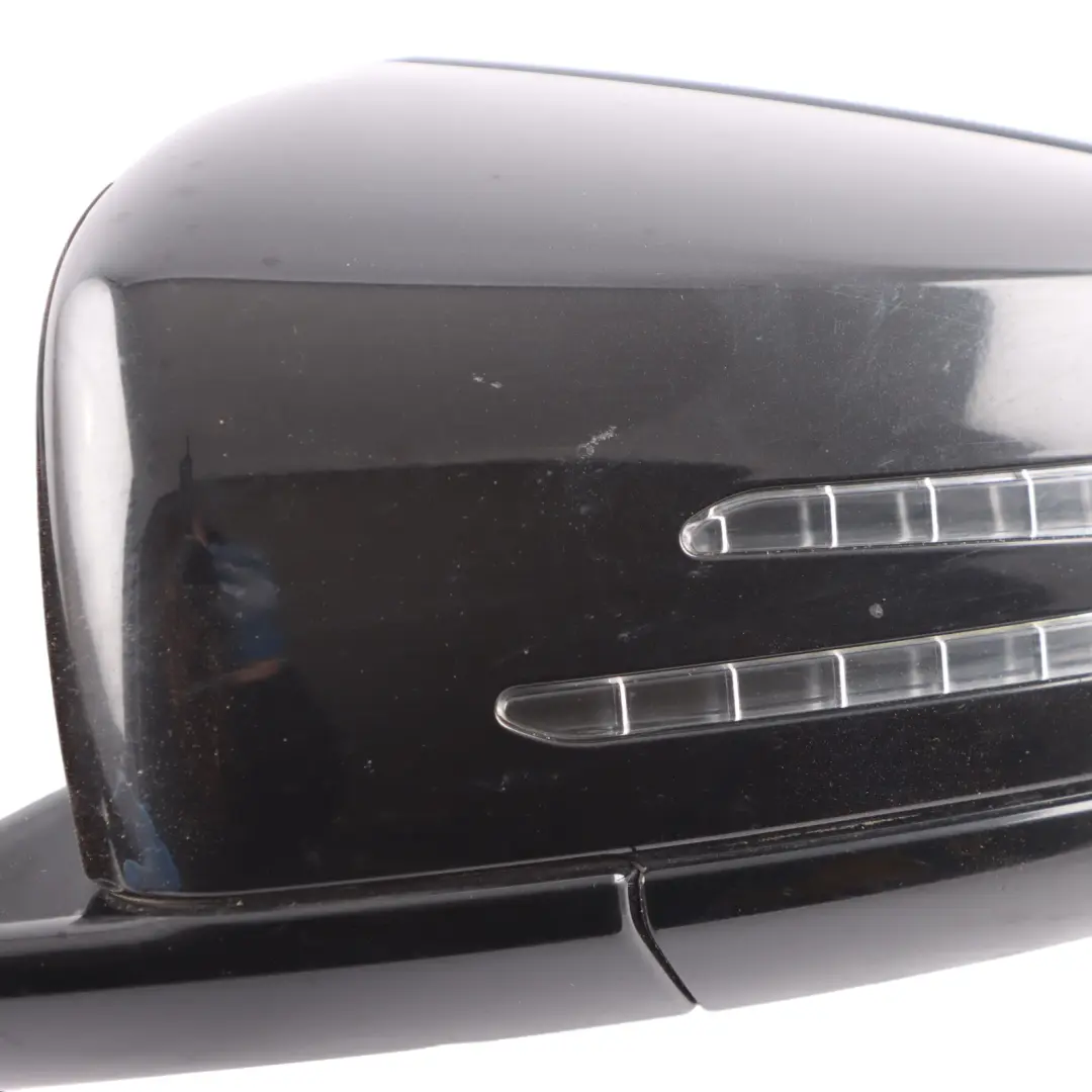 Mercedes W212 Wing Mirror Door Auto Dip Left N/S Obsidian Black 197 - SKU RHD-A2128101976-OB - Part number A2128101976