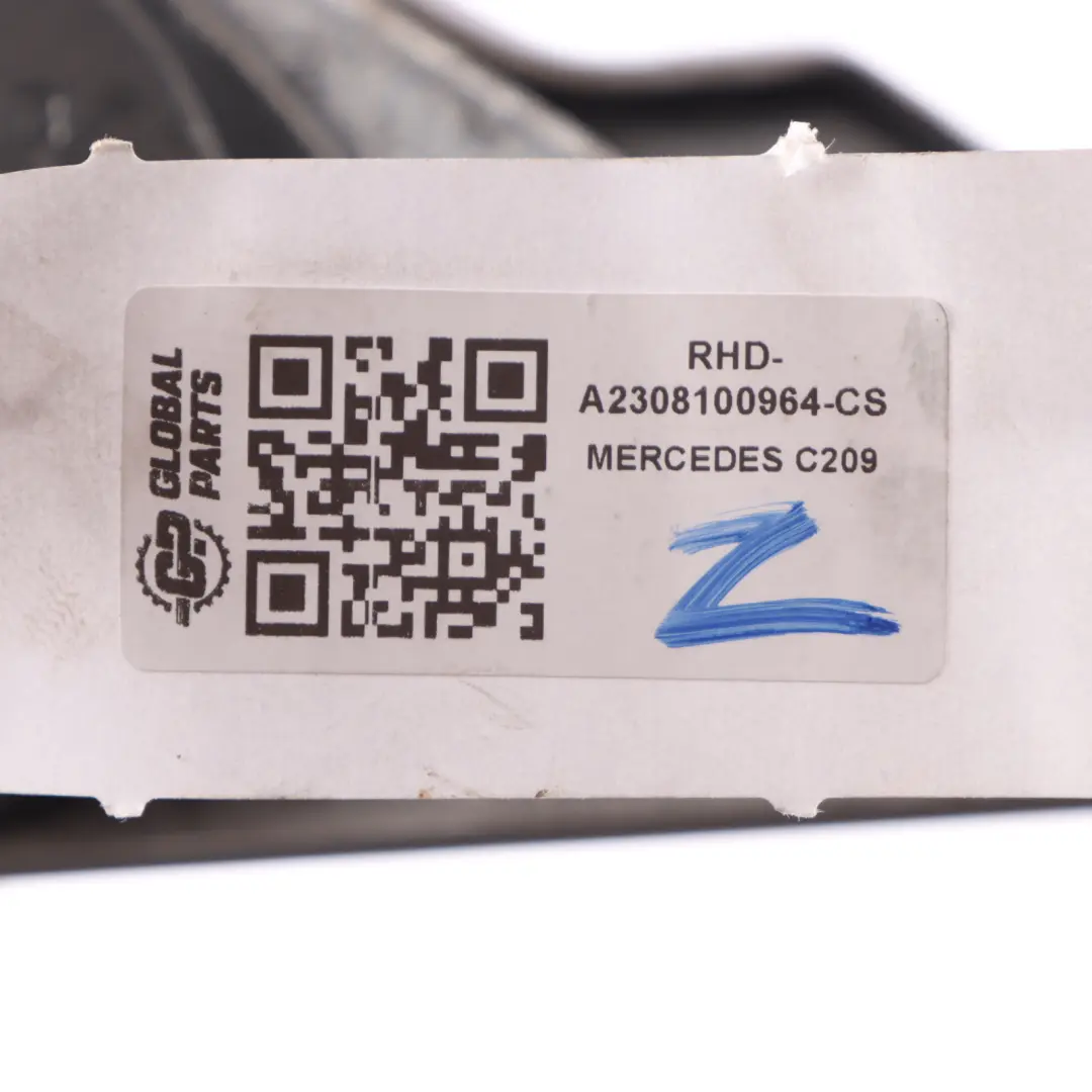 Wing Mirror Base Door Left N/S Cubanite Silver - 723 to Mercedes C209 with Part number A2308100964 Mercedes C209 Wing Mirror Base Door Left N/S Cubanite Silver - 723 - SKU RHD-A2308100964-CS - Part number A2308100964