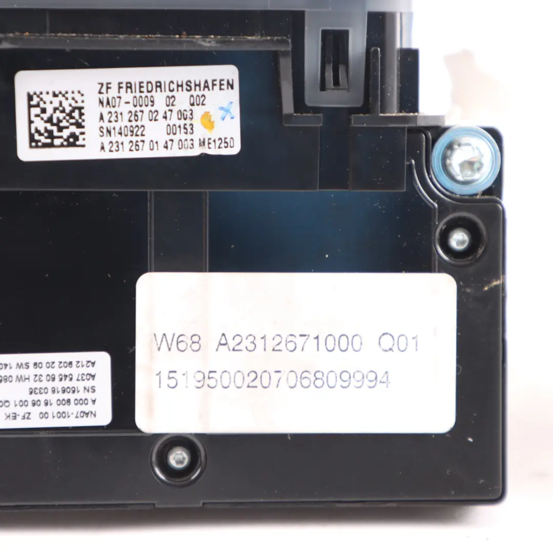 Mercedes SL63 AMG R231 Automatic Gear Selector Lever Mechanism - SKU RHD-A2312671000 - Part number A2312671000