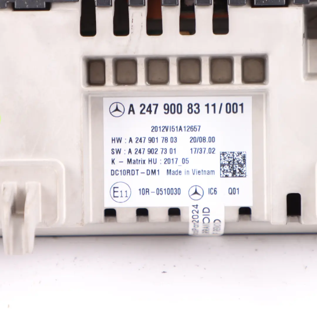 Monitor Display Speedo SAT NAV Virtual Cockpit to Mercedes W177 Dash with Part number A2479008311 Mercedes W177 Dash Monitor Display Speedo SAT NAV Virtual Cockpit - SKU RHD-A2479008311-3 - Part number A2479008311