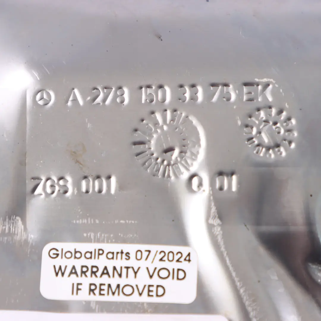 Heat Shield Mercedes C216 W221 W222 Starter Motor Heat Plate to Engine with Part number A2781503375 Engine Heat Shield Mercedes C216 W221 W222 Starter Motor Heat Plate - SKU RHD-A2781503375 - Part number A2781503375