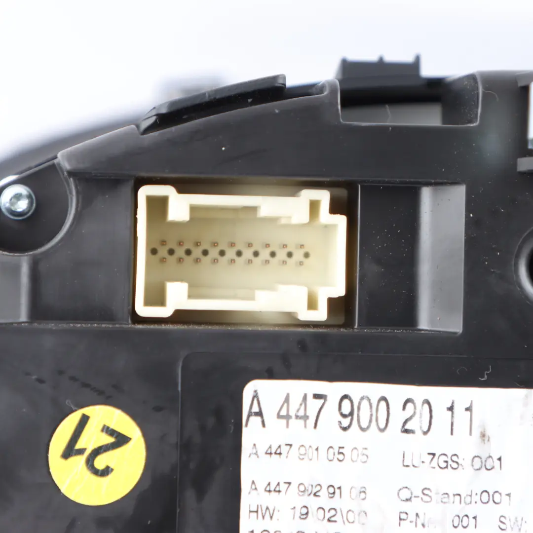 Mercedes W447 Instrument Cluster Diesel Speedo Clocks Meter Manual - SKU RHD-A4479002011 - Part number A4479002011
