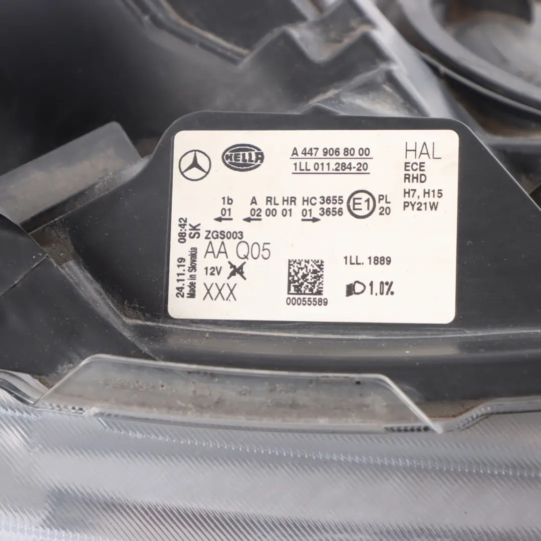 Mercedes Vito W447 Headlamp Headlight Front Right O/S Light Lamp - SKU RHD-A4479068000 - Part number A4479068000