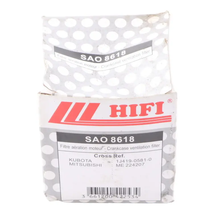 Élément Filtrant De Reniflard D'Air Pour Moteur Hifi pour à propos du numéro de pièce SAO8618 Élément Filtrant De Reniflard D'Air Pour Moteur Hifi - SKU SAO8618 - Numéro de pièce SAO8618