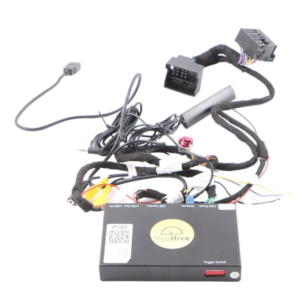 VeeHive CCC Android Apple CarPlay Retrofit Unit Module Cables to BMW F20 F21 with Part number VeeHive Retrofit BMW F20 F21 VeeHive CCC Android Apple CarPlay Retrofit Unit Module Cables - SKU VEEHIVE-RETROFIT - Part number VeeHive Retrofit