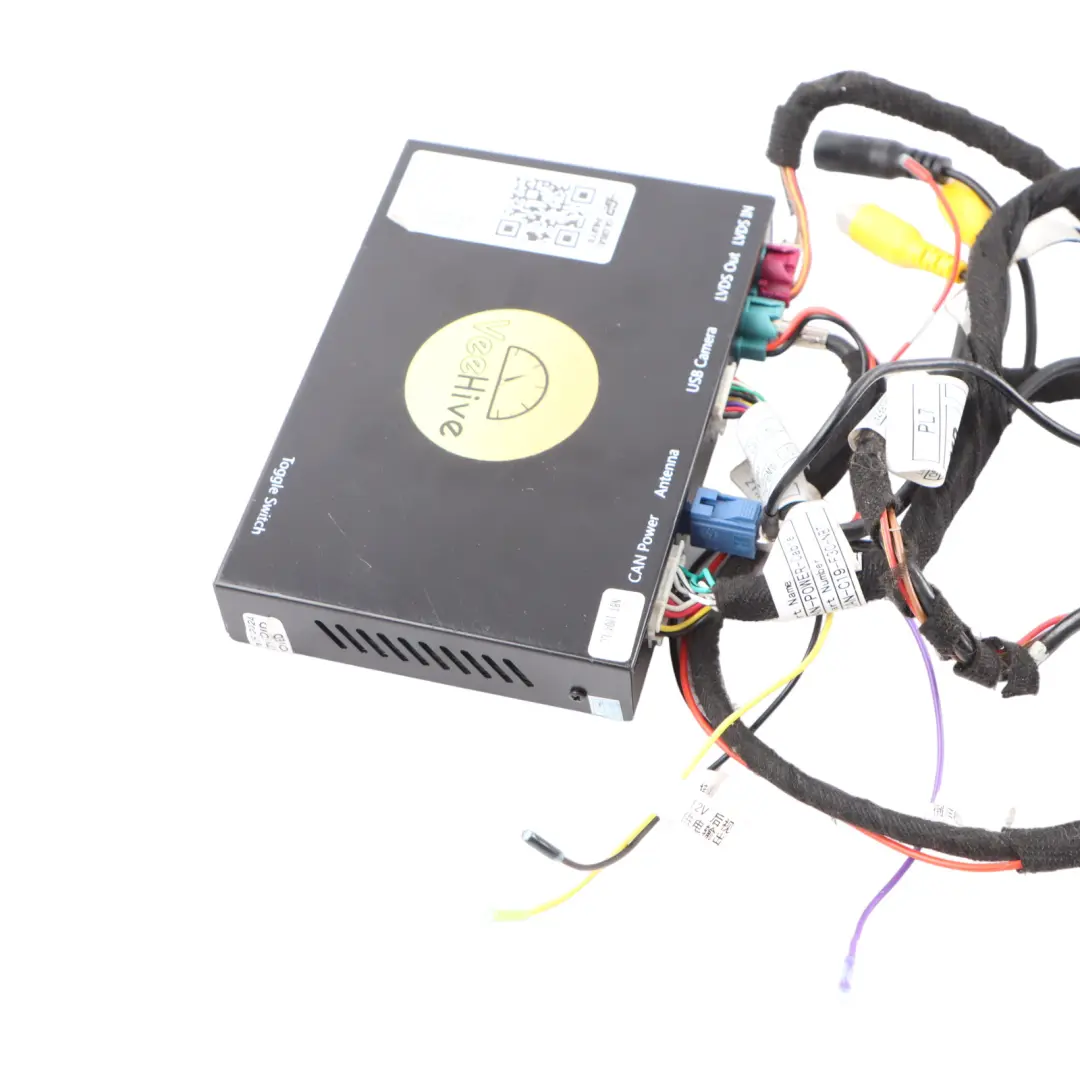 VeeHive CCC Android Apple CarPlay Retrofit Unit Module Cables to BMW F20 F21 with Part number VeeHive Retrofit BMW F20 F21 VeeHive CCC Android Apple CarPlay Retrofit Unit Module Cables - SKU VEEHIVE-RETROFIT - Part number VeeHive Retrofit