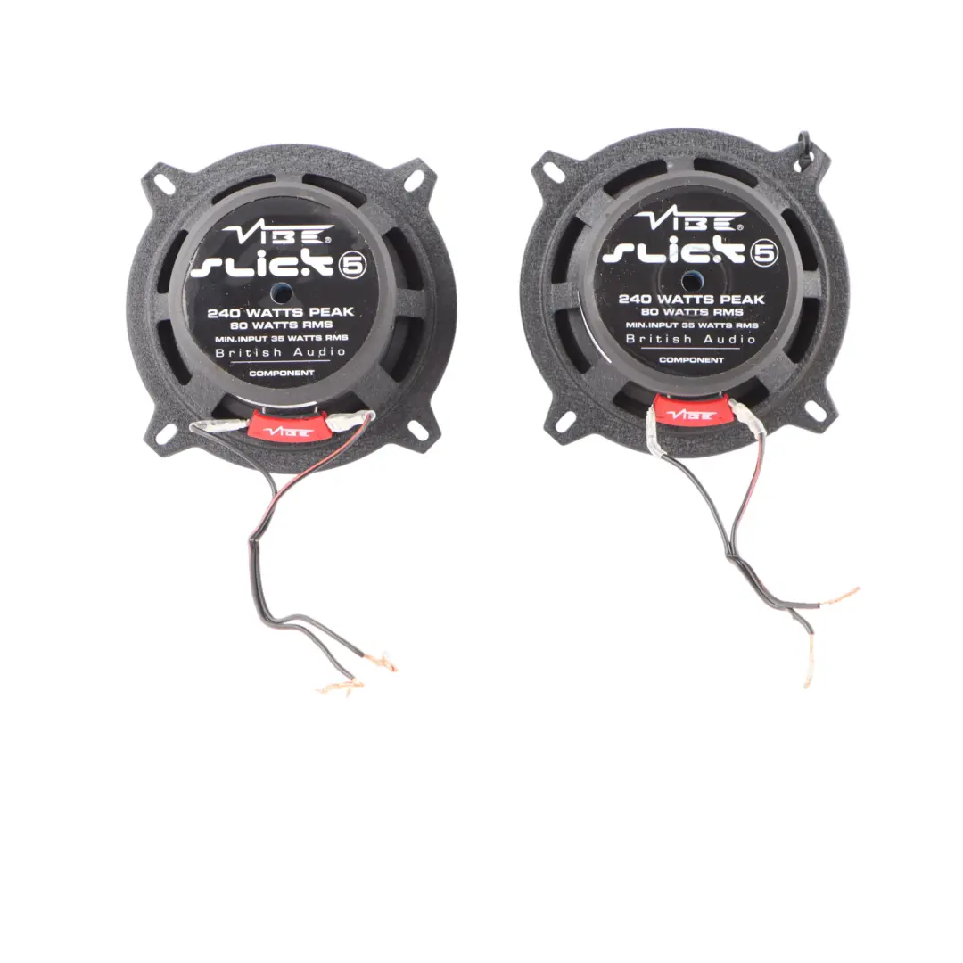 Genuine VIBE Slick S5 Triaxial Stereo Car Audio Speakers 240W Set to with Part number VIBE-SLICK5 Genuine VIBE Slick S5 Triaxial Stereo Car Audio Speakers 240W Set - SKU VIBE-SLICK5 - Part number VIBE-SLICK5