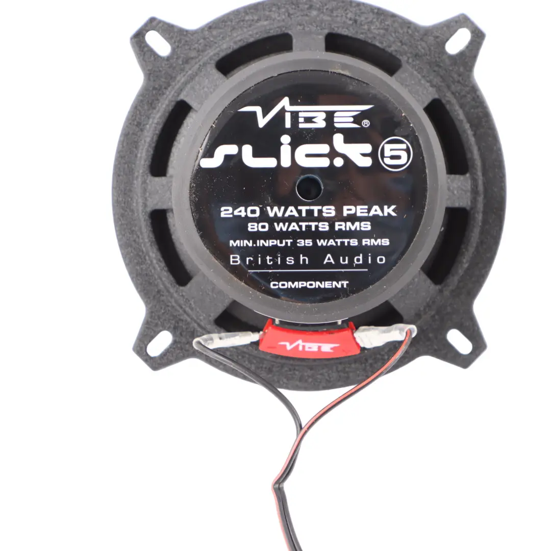 Genuine VIBE Slick S5 Triaxial Stereo Car Audio Speakers 240W Set to with Part number VIBE-SLICK5 Genuine VIBE Slick S5 Triaxial Stereo Car Audio Speakers 240W Set - SKU VIBE-SLICK5 - Part number VIBE-SLICK5