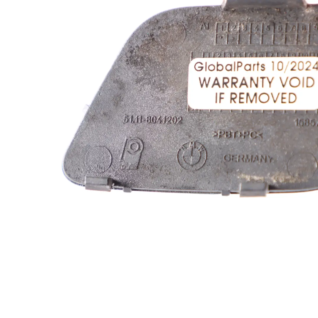 Front Bumper Flap Towing Hook Eye Titansilber Silver 8041202 to BMW E92 E93 M Sport with Part number 0034737 BMW E92 E93 M Sport Front Bumper Flap Towing Hook Eye Titansilber Silver 8041202 - SKU 0034737-TS - Part number 0034737