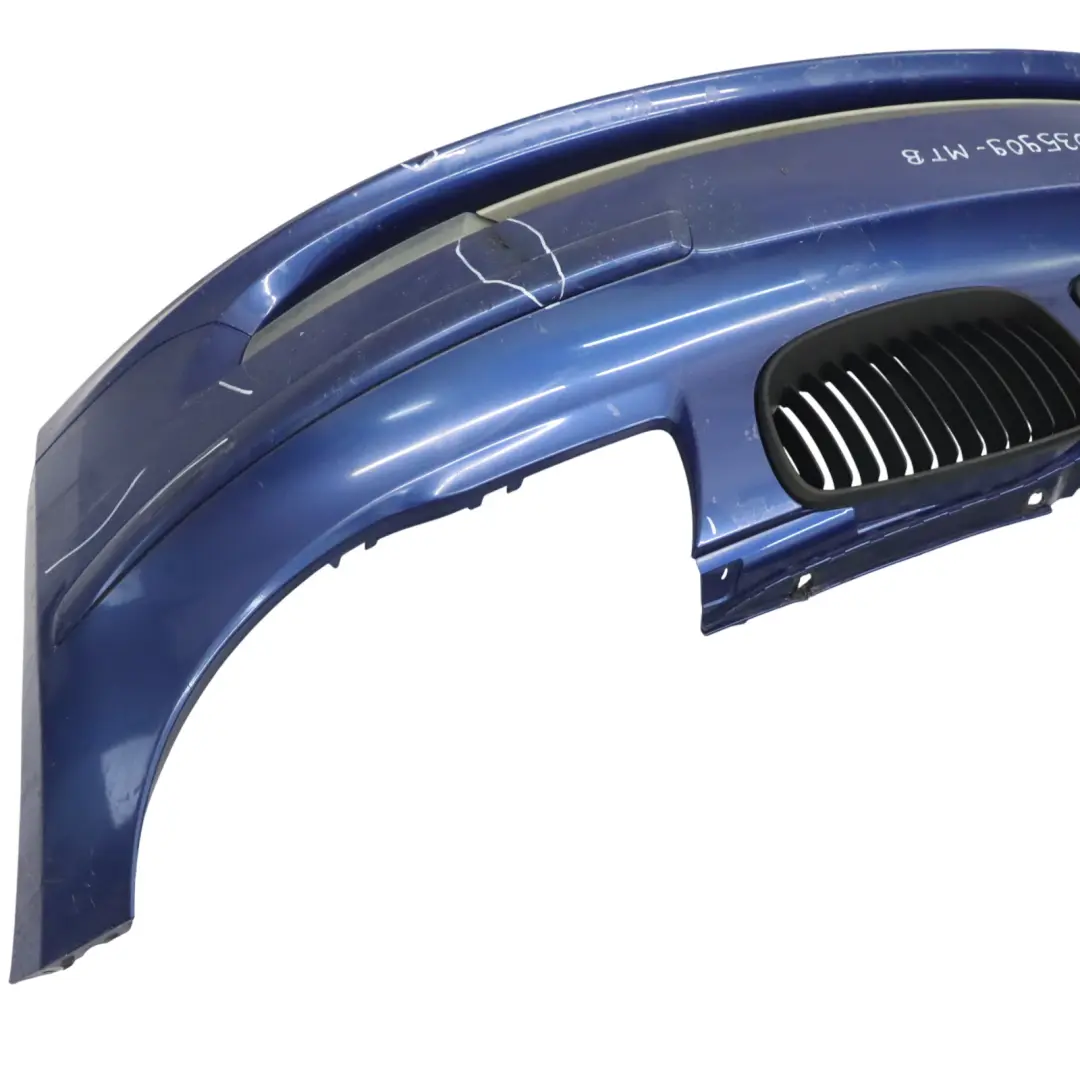 BMW E81 E87 LCI Complete Front Bumper Trim PDC Montegoblau Montego Blue - A51 - SKU 0035909-MTB - Part number 0035909