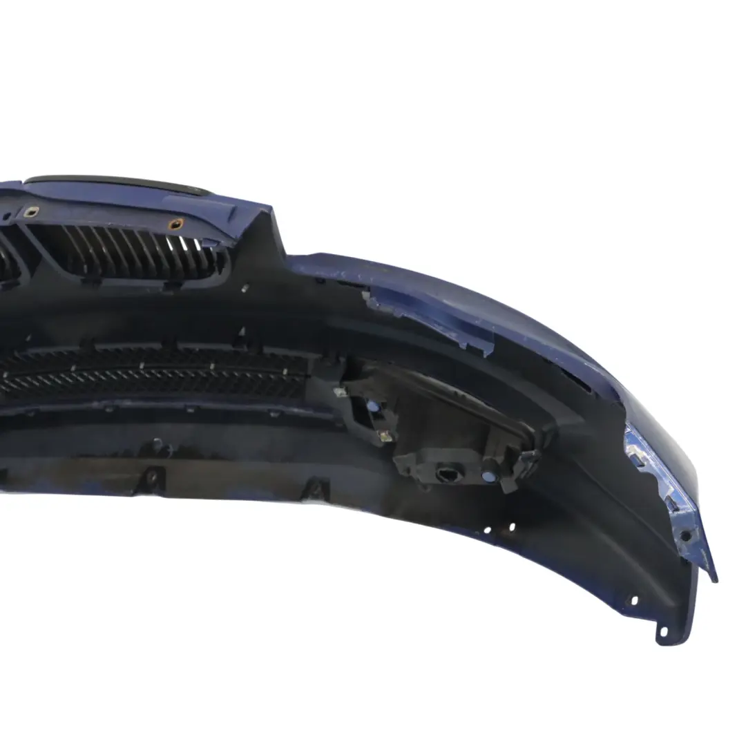 BMW E81 E87 LCI Complete Front Bumper Trim PDC Montegoblau Montego Blue - A51 - SKU 0035909-MTB - Part number 0035909
