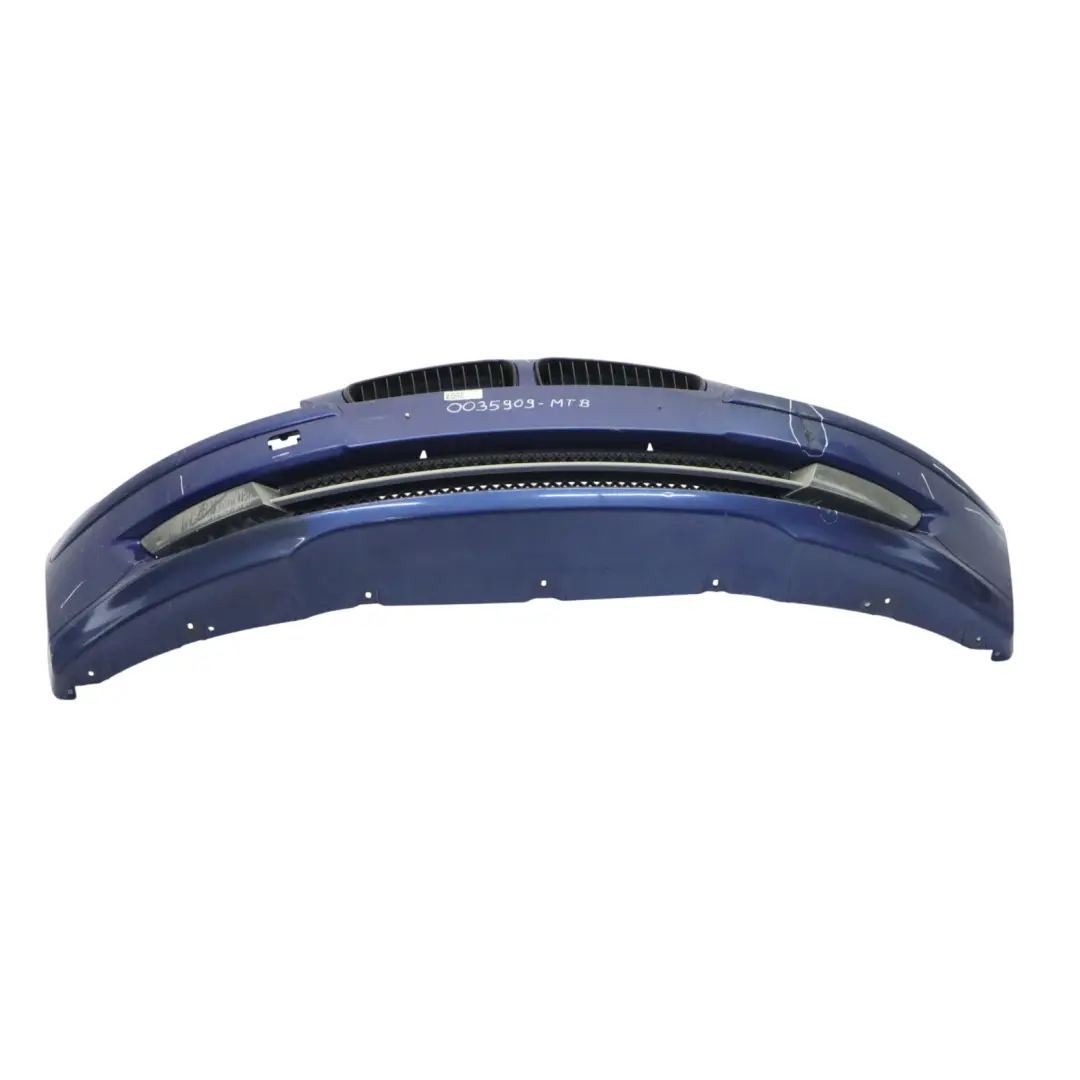 BMW E81 E87 LCI Complete Front Bumper Trim PDC Montegoblau Montego Blue - A51 - SKU 0035909-MTB - Part number 0035909