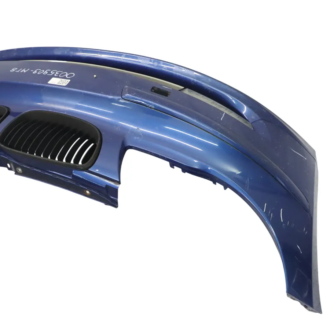 BMW E81 E87 LCI Complete Front Bumper Trim PDC Montegoblau Montego Blue - A51 - SKU 0035909-MTB - Part number 0035909