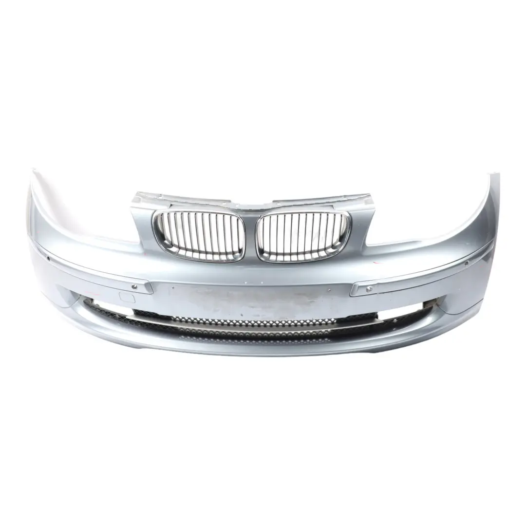 Complete Front Bumper Trim PDC Quarzblau Blue - A18 to BMW E81 E87 LCI with Part number 0035909 BMW E81 E87 LCI Complete Front Bumper Trim PDC Quarzblau Blue - A18 - SKU 0035909-QB - Part number 0035909