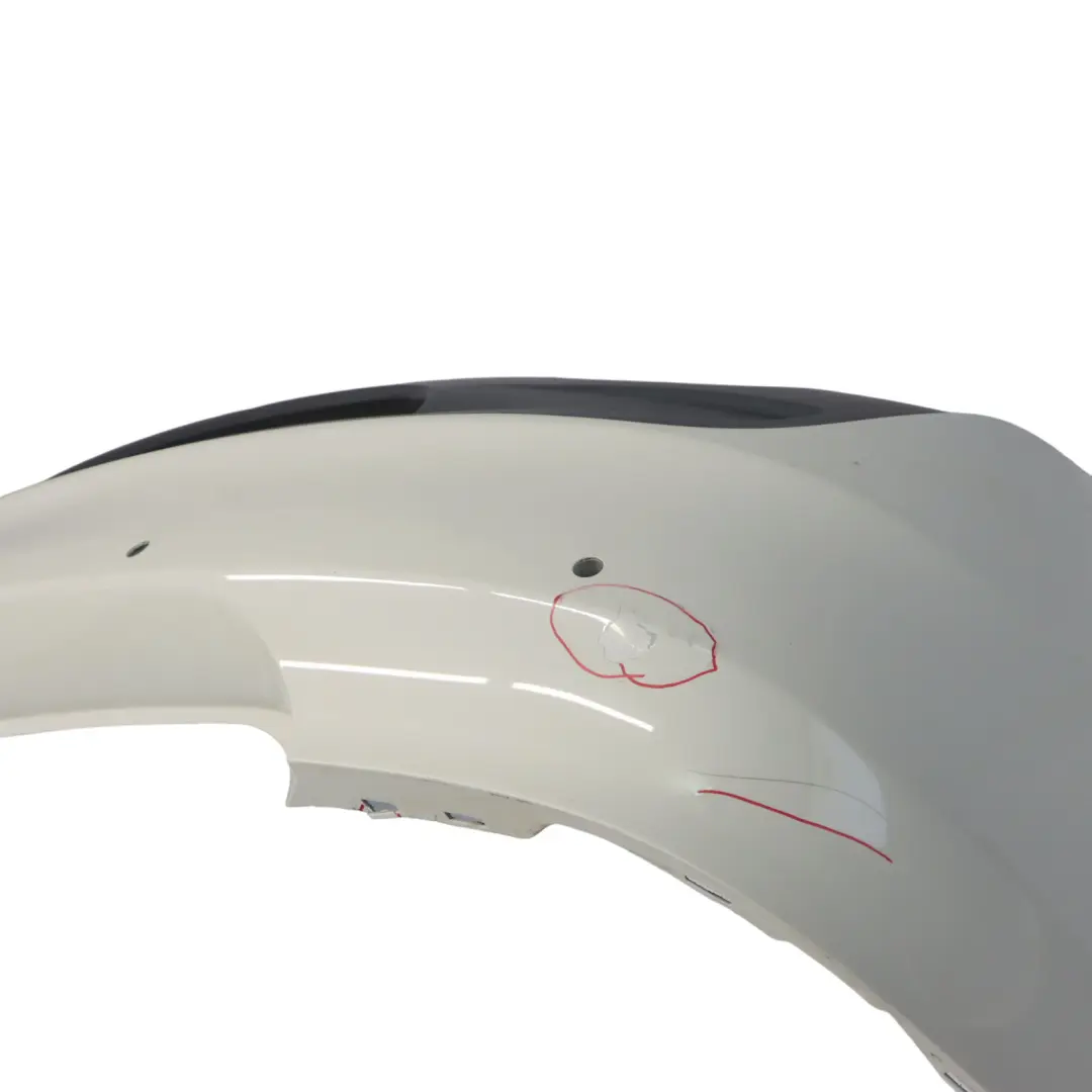 Bumper M Sport Trim Panel Alpinweiss Alpine White - 300 to BMW E82 E88 Rear with Part number 0036311 BMW E82 E88 Rear Bumper M Sport Trim Panel Alpinweiss Alpine White - 300 - SKU 0036311-AW6 - Part number 0036311