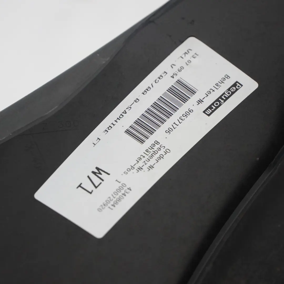 BMW E82 E88 Front Bumper Trim Cover PDC Black Sapphire Metallic - 475 - SKU 0036653-BS - Part number 0036653