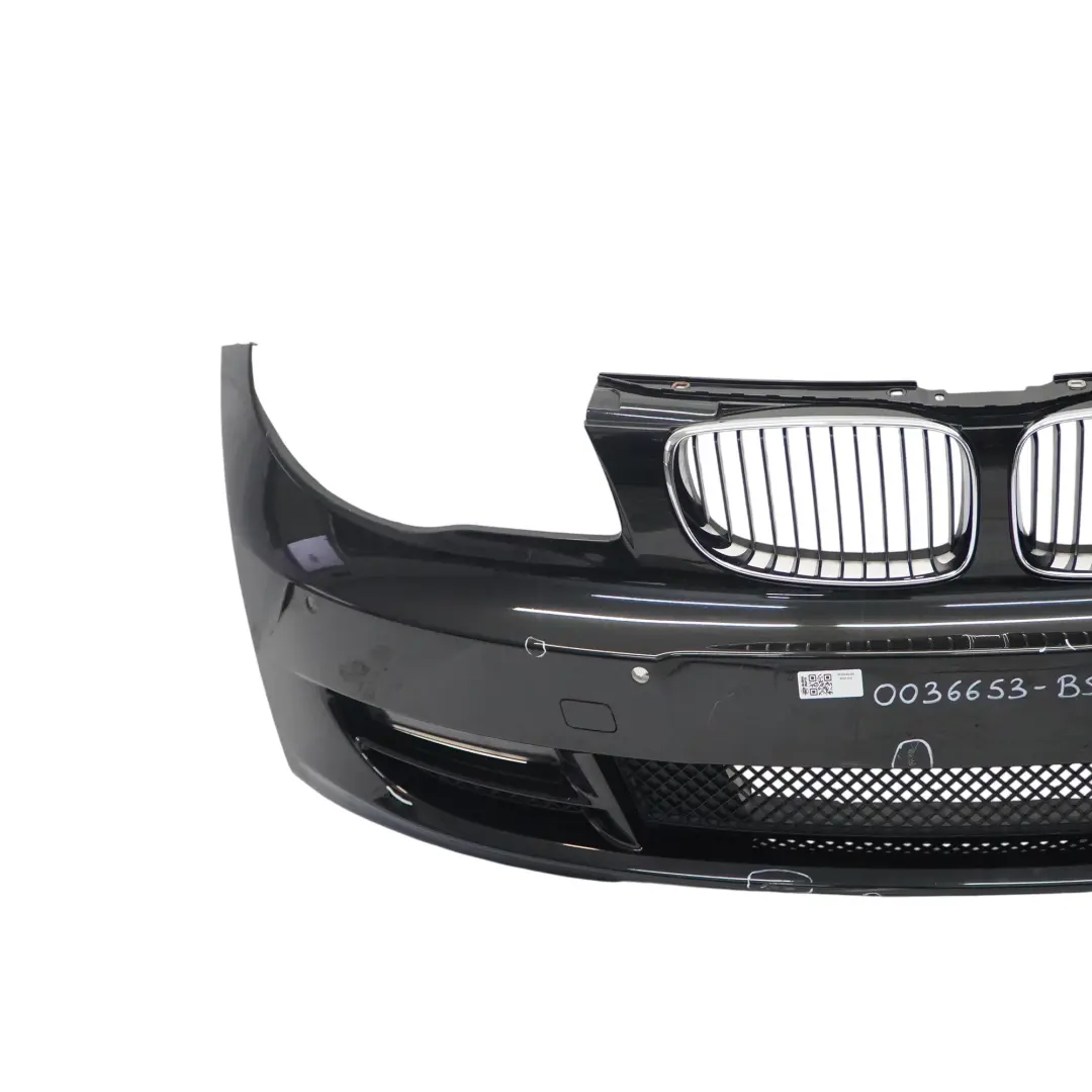 Front Bumper Trim Cover PDC Black Sapphire Metallic - 475 to BMW E82 E88 with Part number 0036653 BMW E82 E88 Front Bumper Trim Cover PDC Black Sapphire Metallic - 475 - SKU 0036653-BS - Part number 0036653